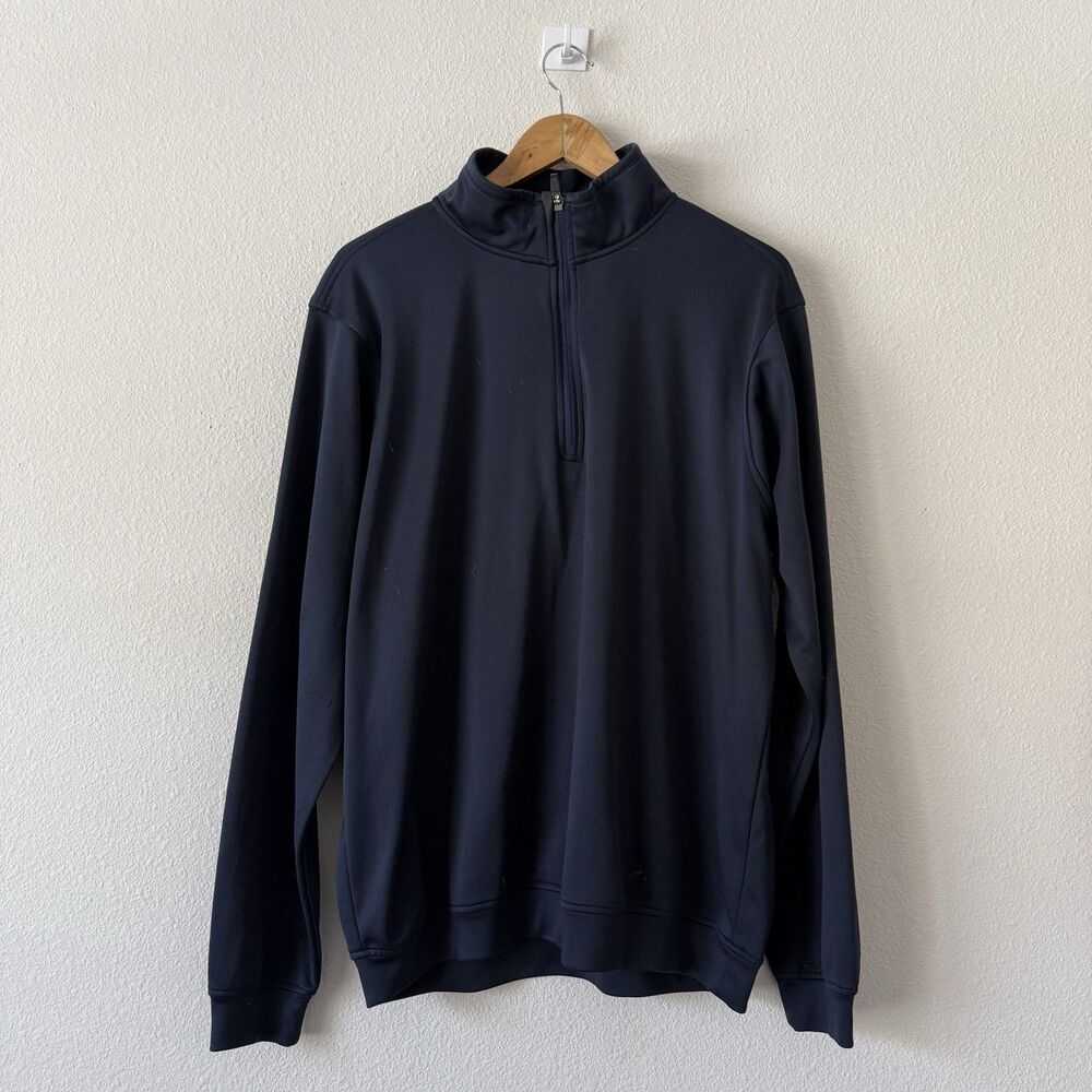 Zero Restriction Tour Series 1/4 Zip Pullover Jacket Mens Large Navy Blue